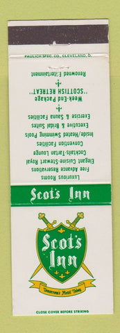 Matchbook Cover - Scot's Inn Columbus Springfield Lima Piqua OH