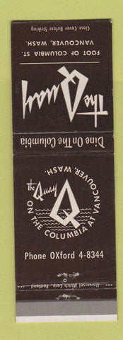 Matchbook Cover - The Quay Vancouver WA