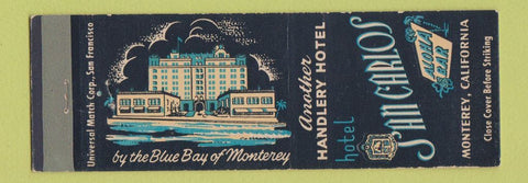 Matchbook Cover - Hotel San Carlos Monterey CA
