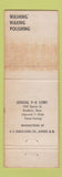 Matchbook Cover - Thur O Wash Car Wash WEAR