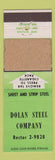 Matchbook Cover - Dolan Steel Company WEAR