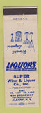 Matchbook Cover - Super Wine and Liquor Albany NY