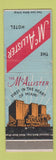 Matchbook Cover - McAllister Hotel Miami FL