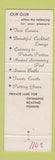 Matchbook Cover - Executive Club Orlando FL