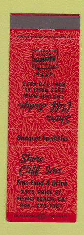 Matchbook Cover - Shore Cliff Inn Pismo Beach CA Best Western
