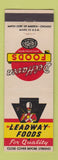 Matchbook Cover - Leadway Foods Del Haven