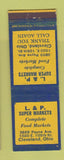 Matchbook Cover - L&P Super Markets Grocery Cleveland OH