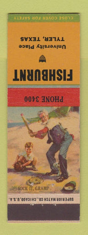 Matchbook Cover - Fishburnt Tyler TX Fur Storage
