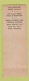 Matchbook Cover - Patzer's Place Lodi CA