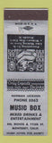 Matchbook Cover - Music Box Monterey CA