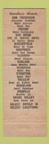 Matchbook Cover - Hotel San Carlos Monterey CA