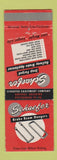 Matchbook Cover - Schaefer Drop Forged Railway Brakes Pittsburgh PA WEAR