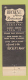 Matchbook Cover - Buckeye House Cleveland OH