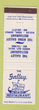 Matchbook Cover - Galley Restaurant Kailua Kona Hawaii