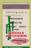 Matchbook Cover - El Rancho Mexican Restaurants San Antonio TX cactus