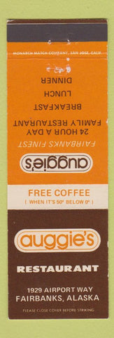 Matchbook Cover - Auggie's Restaurant Fairbanks AK
