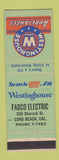 Matchbook Cover - Westinghouse Appliances Fadco Electric Long Beach CA