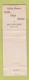 Matchbook Cover - Grape Vine Inn Napa Valley CA WORN