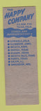 Matchbook Cover - Happy Pumpers Young Coolers oil gas Tulsa OK drilling oil well