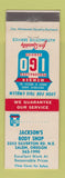 Matchbook Cover - Jackson's Body Shop auto Salem OR
