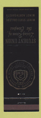 Matchbook Cover - Minot State College ND Student Union