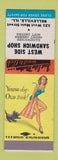 Matchbook Cover - West Side Sandwich Shop Belleville IL pinup SAMPLE