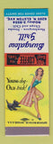 Matchbook Cover - Bungalow Grill Chicago? IL pinup SAMPLE