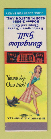 Matchbook Cover - Bungalow Grill Chicago? IL pinup SAMPLE
