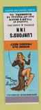 Matchbook Cover - Lunford's Inn Rushmere VA pinup SAMPLE