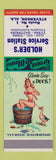 Matchbook Cover - Holder's Service oil gas Stevenson AL pinup SAMPLE