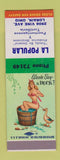 Matchbook Cover - La Popular Mexican Lorain OH pinup SAMPLE
