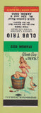 Matchbook Cover - Club Trio Akron OH pinup SAMPLE
