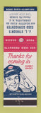 Matchbook Cover - Esso oil gas JL Stinson's Charlotte NC