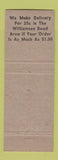 Matchbook Cover - Esso oil gas Smith's Roanoke VA