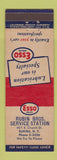 Matchbook Cover - Esso oil gas Rubin Bros Elmira NY