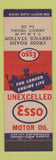 Matchbook Cover - Esso oil gas Cross Roads Amherst VA