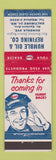 Matchbook Cover - Esso oil gas Humble Oil Baltimore MD