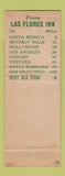 Matchbook Cover - Las Flores Inn Malibu CA