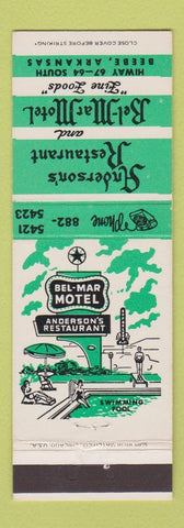 Matchbook Cover - Bel Mar Motel Beebe AR