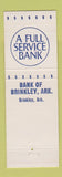 Matchbook Cover - Bank of Brinkley AR