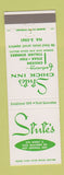 Matchbook Cover - Stute's Chick Inn Hot Springs AR