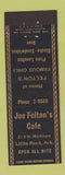 Matchbook Cover - Joe Felton's Cafe Little Rock AR