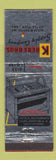 Matchbook Cover - Krebs Bros Supply Little Rock AR