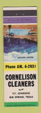 Matchbook Cover - Cornelison Cleaners Big Spring TX