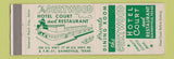 Matchbook Cover - Curtwood Hotel Court Restaurant Gainesville TX