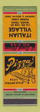 Matchbook Cover - Italian Village Waco TX pizza Mexican Food