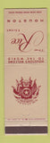 Matchbook Cover - Rice Hotel Houston TX