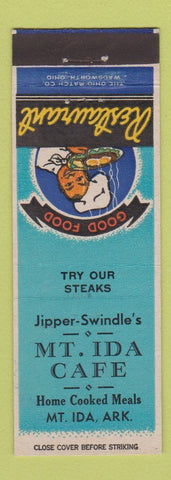 Matchbook Cover - Mount Ida Cafe AR