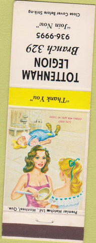 Matchbook Cover - Tottenham Legion Brach 329 ON hillbilly