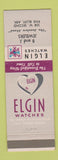 Matchbook Cover - Elgin Watches B and J Jewelers Pine Bluff AR